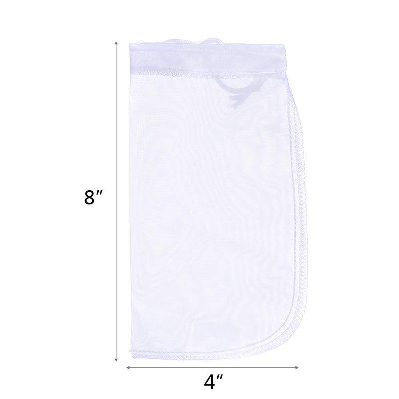ALEGI 180 Micron Aquarium Filter Media Fine Mesh Bag, 8" by 4" Small Extra Fine Media Bags - Image 2